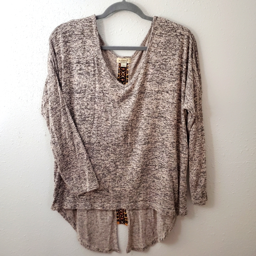 One World long 3/4 qtr sleeve knitted shirt